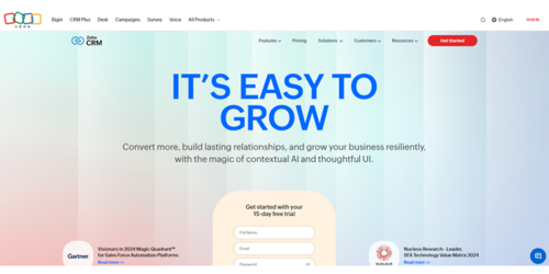 Zoho CRM | Saffron Edge