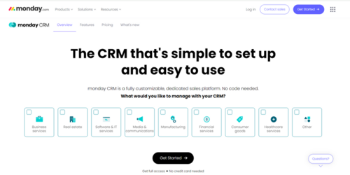 Monday Sales CRM | Saffron Edge