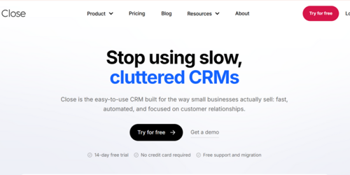 Close CRM | Saffron Edge